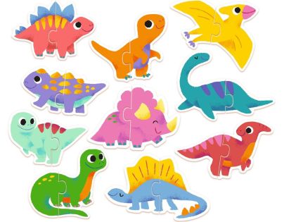 Djeco Duo Puzzle Dinosaury