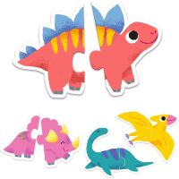 Djeco Duo Puzzle Dinosaury 3