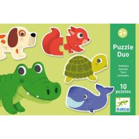Djeco Puzzle duo Zvieratká 20 dielikov 2