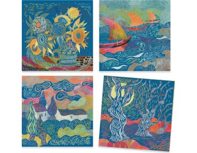 Djeco Inšpirované Van Gogha vyškrabávací obrázky