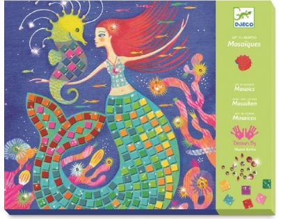 Djeco Mozaikové obrázky s drahokamami Morské panny