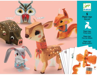 Djeco Origami skladačka Lesné zvieratká