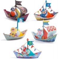 Djeco Origami skladačka plávajúce lode 4