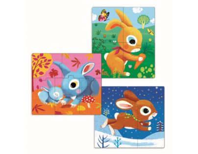 Djeco První puzzle Zajíčci