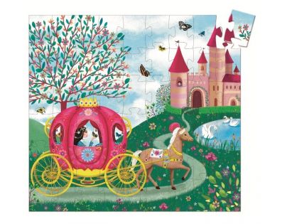 Djeco Puzzle Elisa v kočiari 54 dielikov