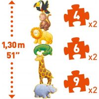 Djeco Puzzle gigant Kamaráti z Jungle 19 dielikov 3