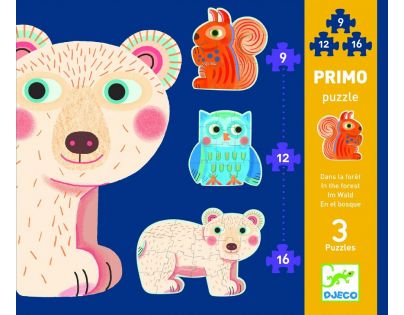 Djeco Puzzle pre najmenších V lese 37 cm