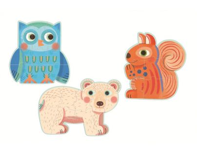 Djeco Puzzle pre najmenších V lese 37 cm