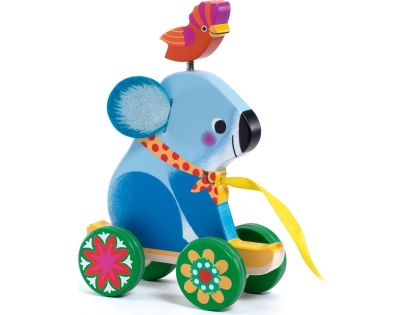 Djeco Ťahacia hračka Modrá koala