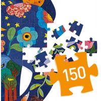 Djeco Puzzle veľké Rozprávkový slon 150 dielikov 2