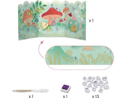 Djeco Veľký kreatívny box Fairy