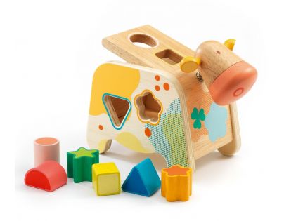 Djeco Vkladanie tvarov Kravička
