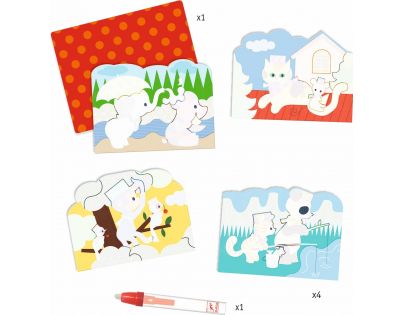 Djeco Vodné maľovanky Zvierací kratochvíle