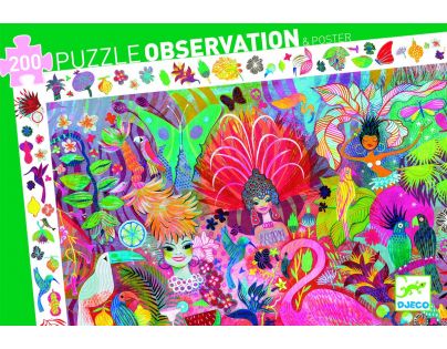 Djeco Puzzle vyhľadávací Karneval v Riu 200 dielikov