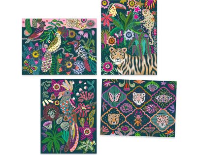 Djeco Vyškrabávacie obrázky Džungľa