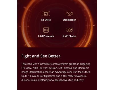 DJI Tello RC Drone Edice Iron Man