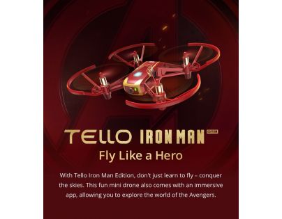 DJI Tello RC Drone Edice Iron Man