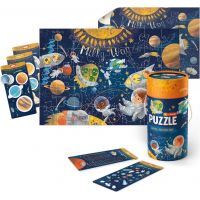 DoDo Didaktický tubus puzzle a aktivity Výlet do vesmíru