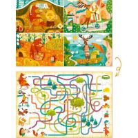 DoDo Didaktický tubus puzzle a aktivity Zvieratá a ročné obdobia 2