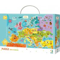 DoDo Puzzle Mapa Európy 100 dielikov 2