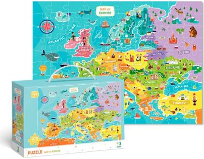 DoDo Puzzle Mapa Európy 100 dielikov