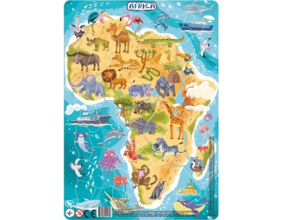 DoDo Puzzle Zvieratá Afrika 53 dielikov