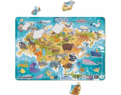 DoDo Puzzle Zvieratá Euroázia 53 dielikov
