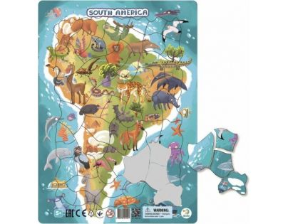 DoDo Puzzle Zvieratá Južná Amerika 53 dielikov