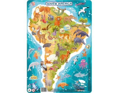 DoDo Puzzle Zvieratá Južná Amerika 53 dielikov