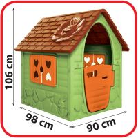 Dohany Domček s kvietkom zelený 3