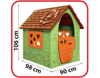 Dohany Domček s kvietkom zelený