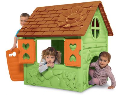 Dohany Domček s kvietkom zelený