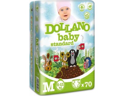 Dollano Baby CZ Jednorazové plienky Standard M 70 ks