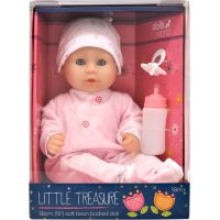Dolls World Bábätko Little Treasure PINK - 38 cm so zatváracími očami 2