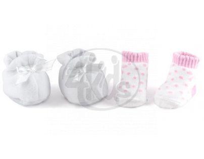 Dolls World Topánky a ponožky - Bielej topánočky