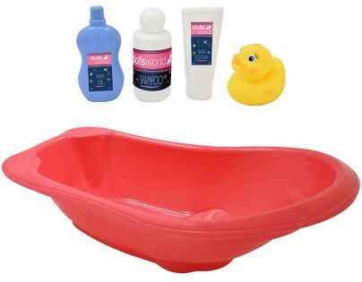 Dolls World Kúpeľný set pre bábiky 46 cm s vaničkou a doplnkami