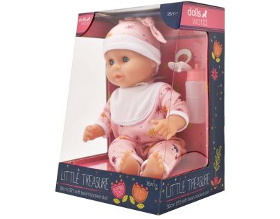Dolls World Bábätko Little Treasure PINK - 38 cm