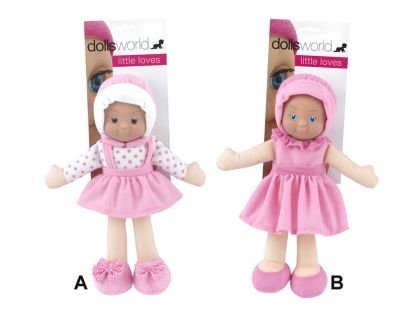 HM Studio 378562 - Moje první panenka na kartě  Dolly 30 cm - růžová