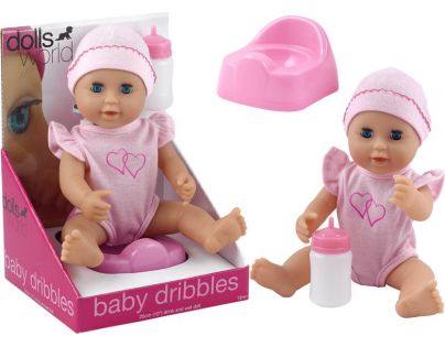 Dolls World Panenka Baby Dribbles 25 cm