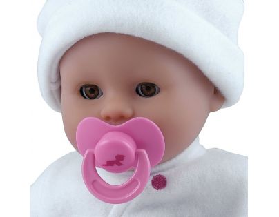 Dolls World Panenka Little Treasure 38 cm bílý obleček