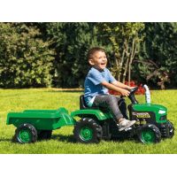 Dolu Detský traktor šliapací s vlečkou zelený 3