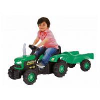 Dolu Detský traktor šliapací s vlečkou zelený 4