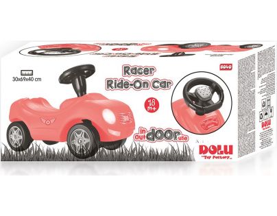 Dolu Odrážadlo pretekárske auto červené