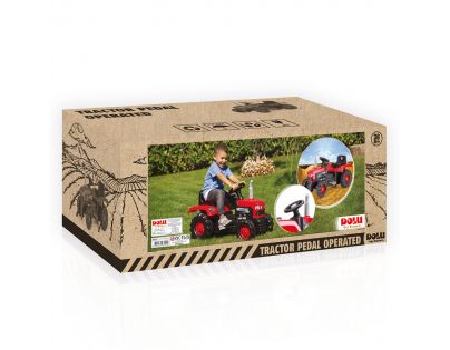 Dolu Veľký šliapací traktor červený