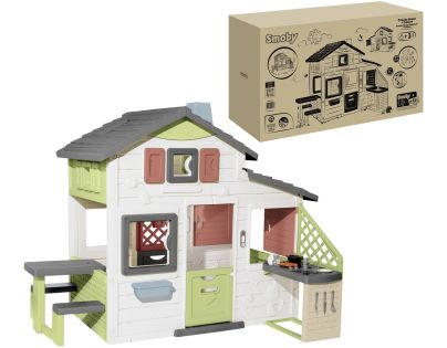 Smoby Domček Life Friends House s kuchyňou rozšíriteľný