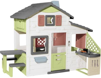 Smoby Domček Life Friends House s kuchyňou rozšíriteľný