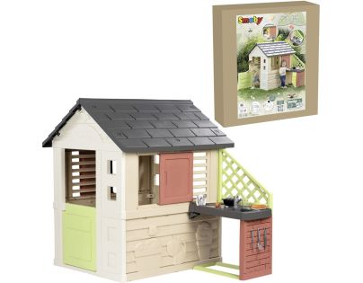 Smoby Domček Life Nature s kuchyňou