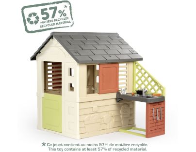 Smoby Domček Life Nature s kuchyňou