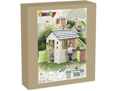 Smoby Domček Life Nature s kuchyňou