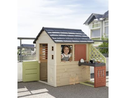 Smoby Domček Life Nature s kuchyňou